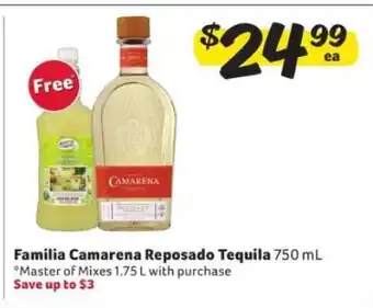 Winn Dixie Familia Camarena Reposado Tequila offer