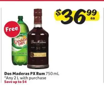 Winn Dixie Dos Maderas PX Rum offer