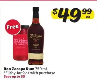 Winn Dixie Ron Zacapa Rum offer