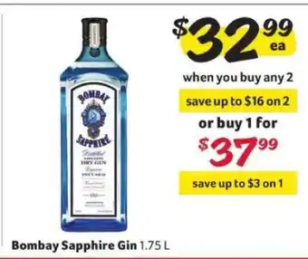 Winn Dixie Bombay Sapphire Gin offer