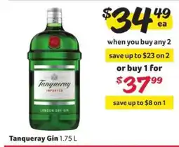 Winn Dixie Tanqueray Gin offer