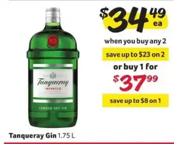 Winn Dixie Tanqueray Gin offer