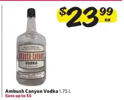 Winn Dixie Ambush Canyon Vodka offer