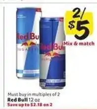 Winn Dixie Red Bull offer