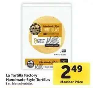 Safeway La Tortilla Factory Handmade Style Tortillas offer
