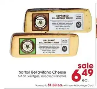 Giant Eagle Sartori Bellavitano Cheese offer