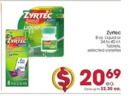 Giant Eagle Zyrtec offer