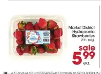 Giant Eagle Market District Hydroponic Strawberries offer