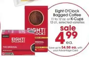 Giant Eagle Eight O'Clock Bagged Coffee offer
