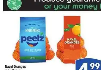 Albertsons Navel Oranges 4 lb. Bag or Peelz Mandarin Clementines 3 lb. Bag offer