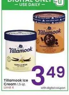 Albertsons Tillamook Ice Cream - 1.5 qt offer