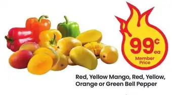 Albertsons Red, Yellow Mango, Red, Yellow, Orange or Green Bell Pepper offer
