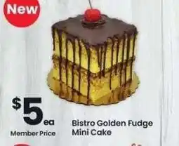 Albertsons Bistro Golden Fudge Mini Cake offer