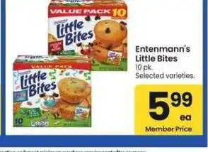 Albertsons Entenmann's Little Bites - 10 pk. Selected varieties offer