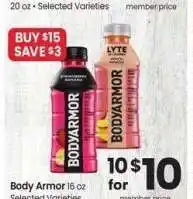 Albertsons Body Armor - 16 oz Selected Varieties offer