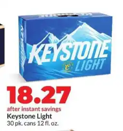 Hy-Vee Keystone Light offer