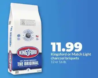 Hy-Vee Kingsford or Match Light Charcoal Briquets offer