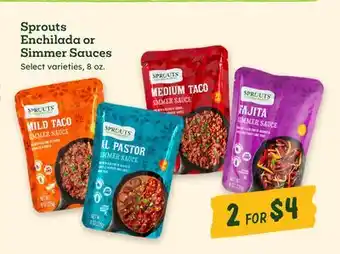 Sprouts Farmers Market Sprouts Enchilada or Simmer Sauces offer