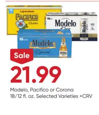 Stater Bros Modelo, Pacifico or Corona offer