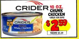 Ollie's CRIDER CHUNK CHICKEN offer