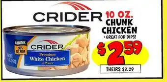 Ollie's CRIDER CHUNK CHICKEN offer