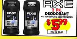 Ollie's AXE DEODORANT offer