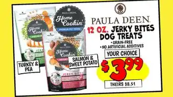 Ollie's PAULA DEEN JERKY BITES DOG TREATS offer