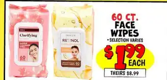 Ollie's FACE WIPES offer