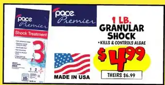 Ollie's PACE PREMIER GRANULAR SHOCK offer