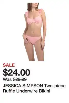 Marshalls JESSICA SIMPSON Two-piece Ruffle Underwire Bikini offer