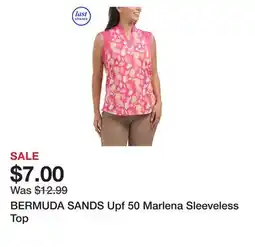 Marshalls BERMUDA SANDS Upf 50 Marlena Sleeveless Top offer