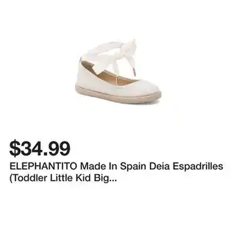 Marshalls ELEPHANTITO Made In Spain Deia Espadrilles (Toddler Little Kid Big Kid) offer