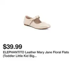 Marshalls ELEPHANTITO Leather Mary Jane Floral Flats (Toddler Little Kid Big Kid) offer