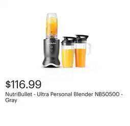 Best Buy NutriBullet - Ultra Personal Blender NB50500 - Gray offer