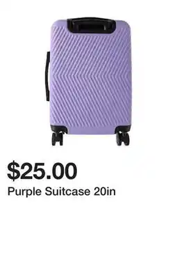 Five Below Purple Suitcase 20in offer