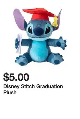 Five Below Disney Stitch Graduation Plush offer