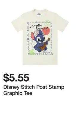 Five Below Disney Stitch Post Stamp Graphic Tee offer