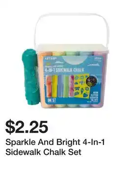 Five Below Sparkle And Bright 4-In-1 Sidewalk Chalk Set offer