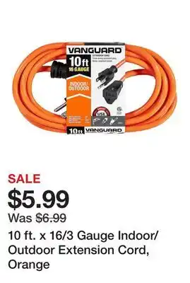 Harbor Freight Tools 10 ft. x 16/3 Gauge Indoor/Outdoor Extension Cord, Orange offer