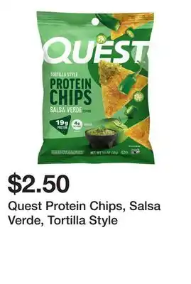 Wegmans Quest Protein Chips, Salsa Verde, Tortilla Style offer
