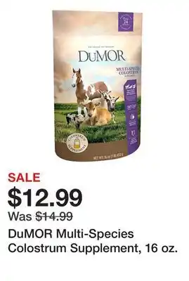 Tractor Supply Company DuMOR Multi-Species Colostrum Supplement, 16 oz offer