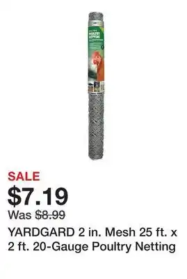 Tractor Supply Company YARDGARD 2 in. Mesh 25 ft. x 2 ft. 20-Gauge Poultry Netting offer