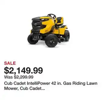 Tractor Supply Company Cub Cadet IntelliPower 42 in. Gas Riding Lawn Mower, Cub Cadet Engine, Hydrostatic Transmission offer