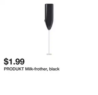 Ikea PRODUKT Milk-frother, black offer