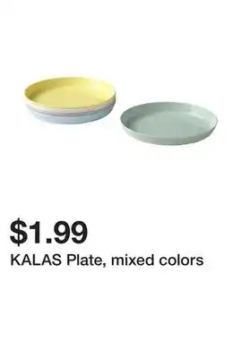 Ikea KALAS Plate, mixed colors offer
