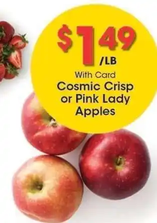 Kroger Cosmic Crisp or Pink Lady Apples offer