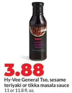 Hy-Vee Hy-vee general tso, sesame teriyaki or tikka masala sauce offer