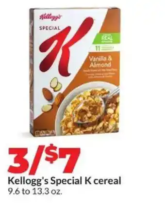 Hy-Vee Kellogg's special K cereal offer