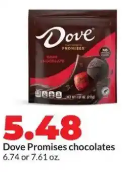 Hy-Vee Dove Promises chocolates offer