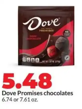 Hy-Vee Dove Promises chocolates offer